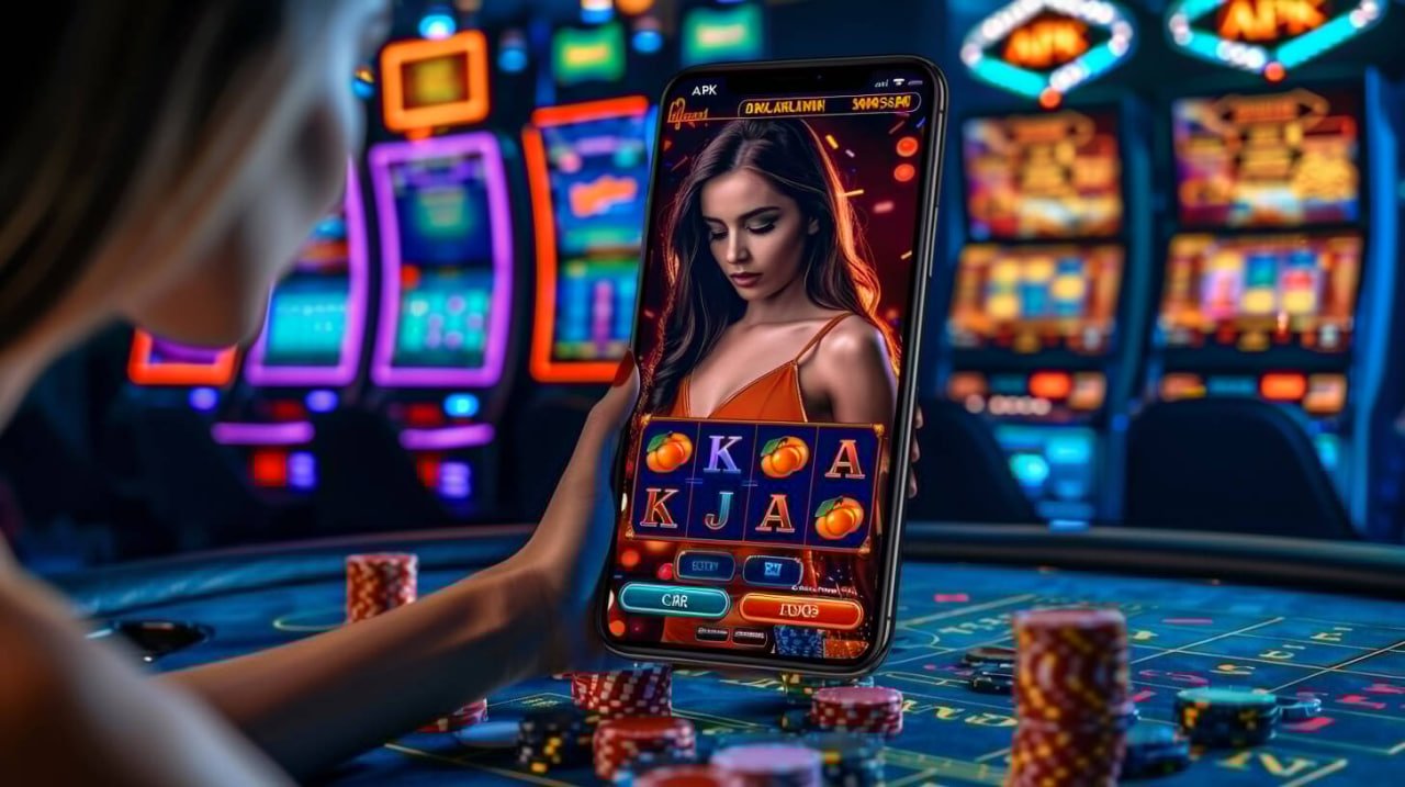 Layar kontrol permainan Joker Gaming menampilkan reel, nilai taruhan, dan tombol spin di antarmuka mobile taruna4d
